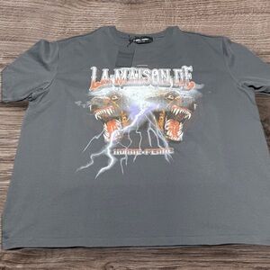 HOMME + FEMME Graphic Black T-Shirt Men’s Size 2XL